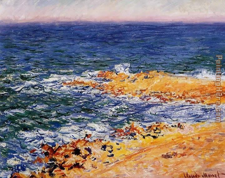 The Sea in Antibes painting - Claude Monet The Sea in Antibes art painting